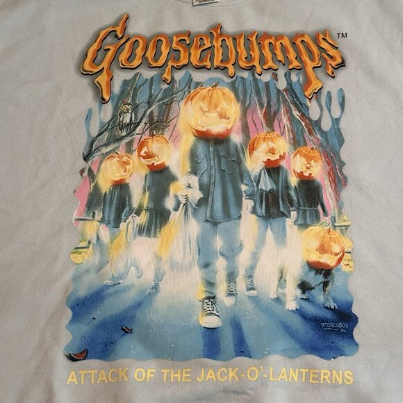 Adult Goosebumps Blue Crewneck Sweatshirt Size Women’s XXL - Picture 2 of 10